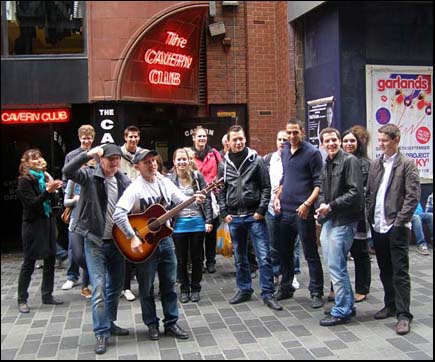 group outside the cavern club
